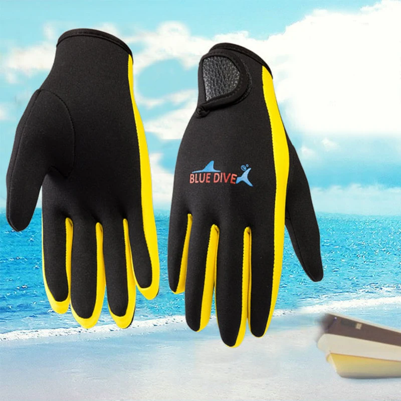 2024 Winter 1.5mm Neoprene Women Men Swimming & Diving Gloves With The Magic Stick Anti-slip Cold Proof Warm Swimming Gloves