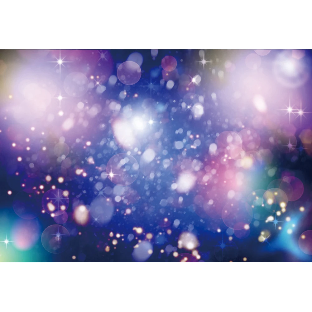 Yeele Dreamlike-다채로운 그라데이션 폴카 도트 라이트 보케 파티, 아기 사진 배경, 사진 스튜디오용 장식 배경