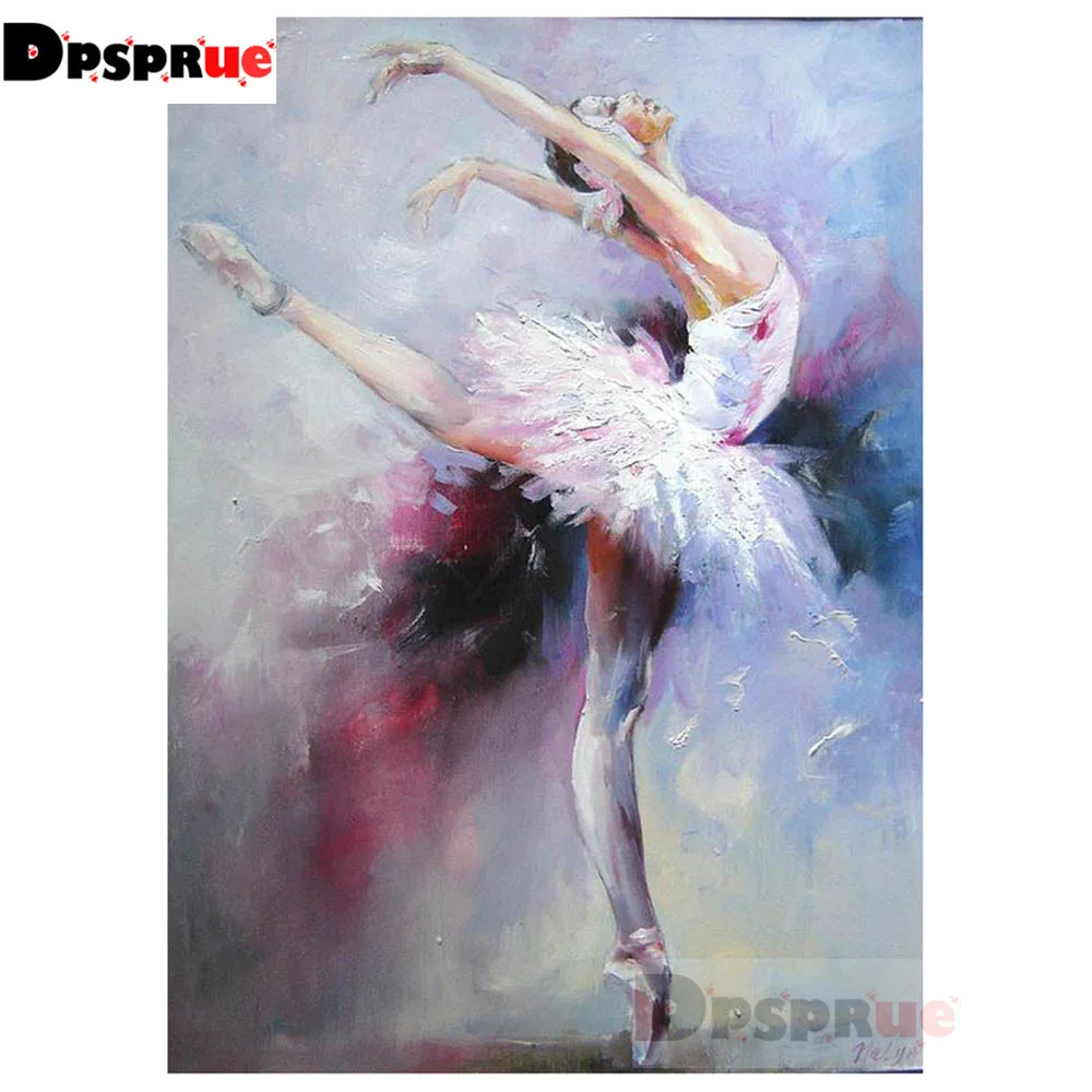 

Dpsprue Diy 5d diamond painting Cross stitch Dance Diamond mosaic home decoration embroidery pattern handmade Friend gift DK07