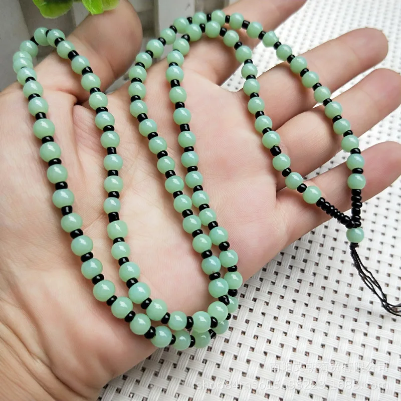 10pcs/1pcs Hand-woven Lanyard Jewelry Jade Pendant Jade Pei Guanyin Buddha Pendant with Rope DIY Necklace