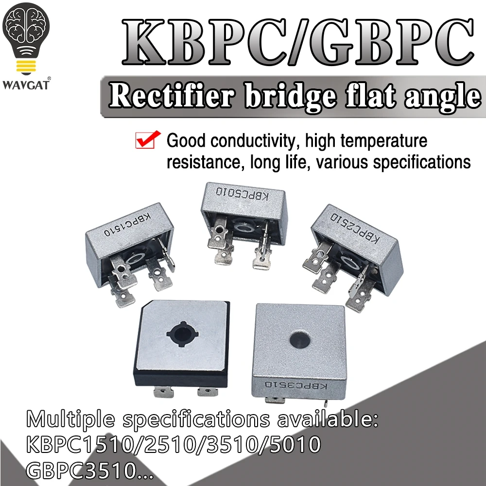 KBPC5010 KBPC3510 Rectifier bridge pile KBPC1010/1510/2510/610 GBPC3510 Diode Bridge Rectifier 50A1000V