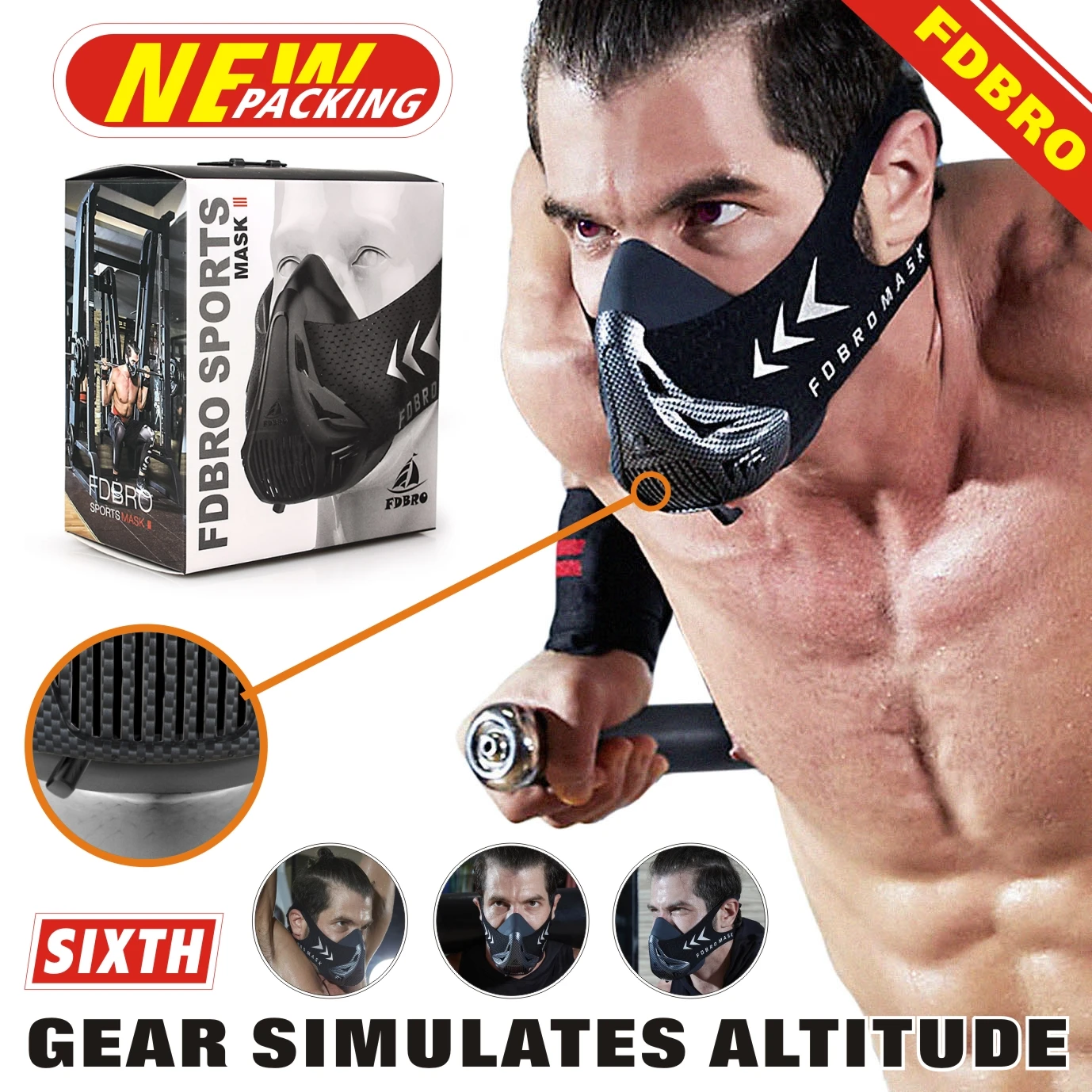 Masque D'Entraînement BeastMode – Résistance Respiratoire Réglable Pour Booster Votre Endurance Et Vos Performances Sportives