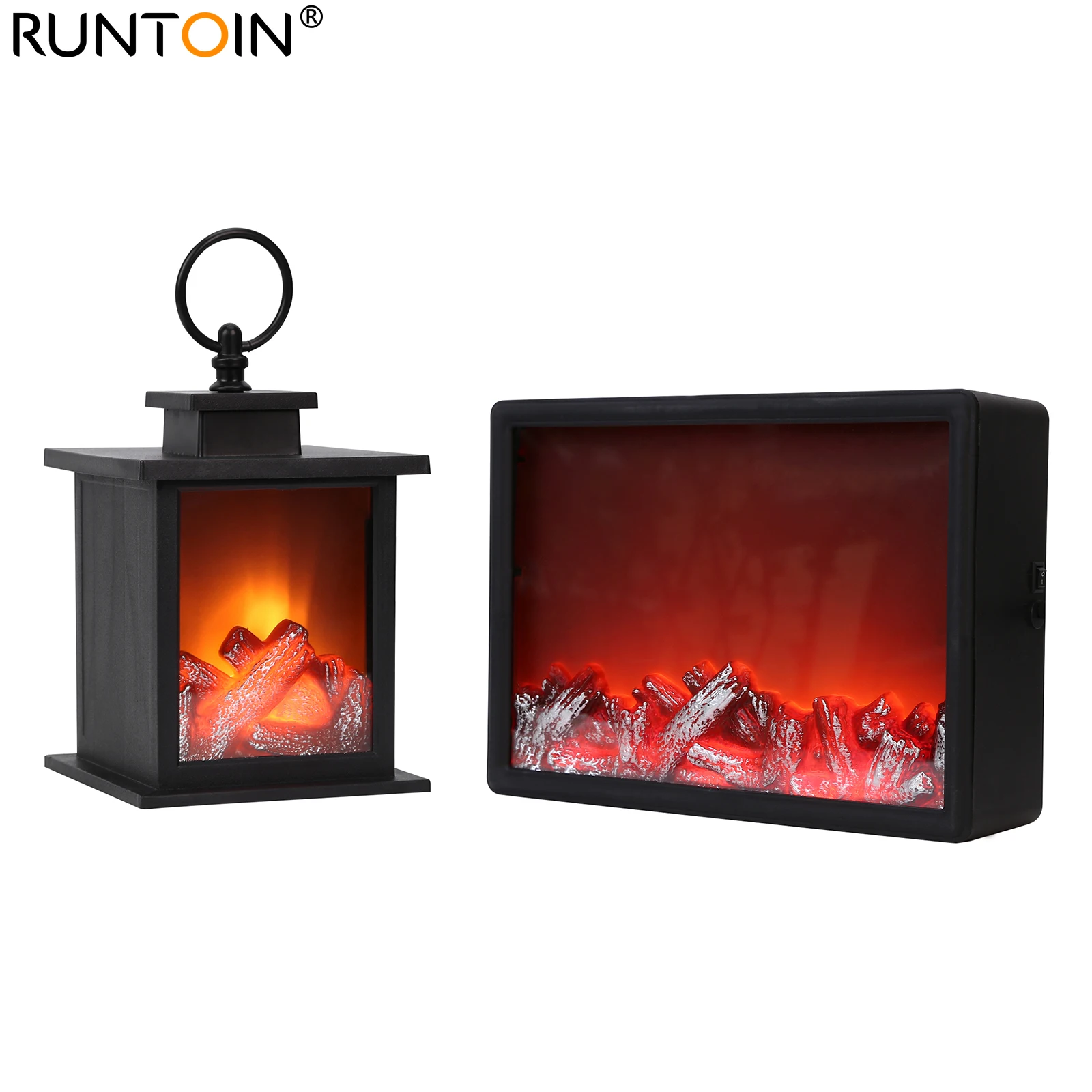 LED Simulated Fireplace Light Flame Lantern Lamps Creativity Effect Light AA Battery Courtyard Living Room Lawn Bedroom Terrace