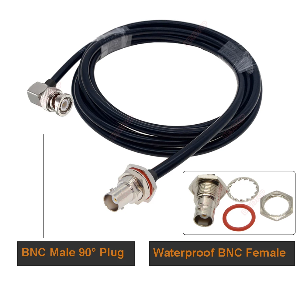 RG223 Coaxial BNC Male to BNC Male Plug RF Cable 50 Ohm Crimp Connector Double BNC Plug Male Pin Wire Cord 0.5M 1M 2M 5M 10M 20M