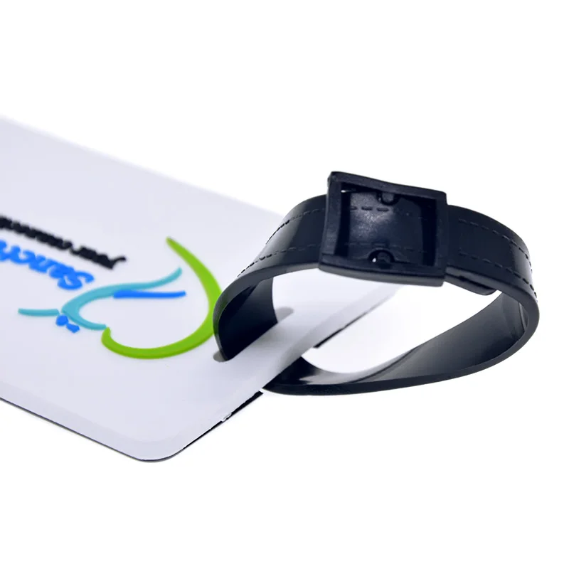 Maßgefertigter Weicher PVC-Gepäckanhänger als Werbegeschenk – Detail 4