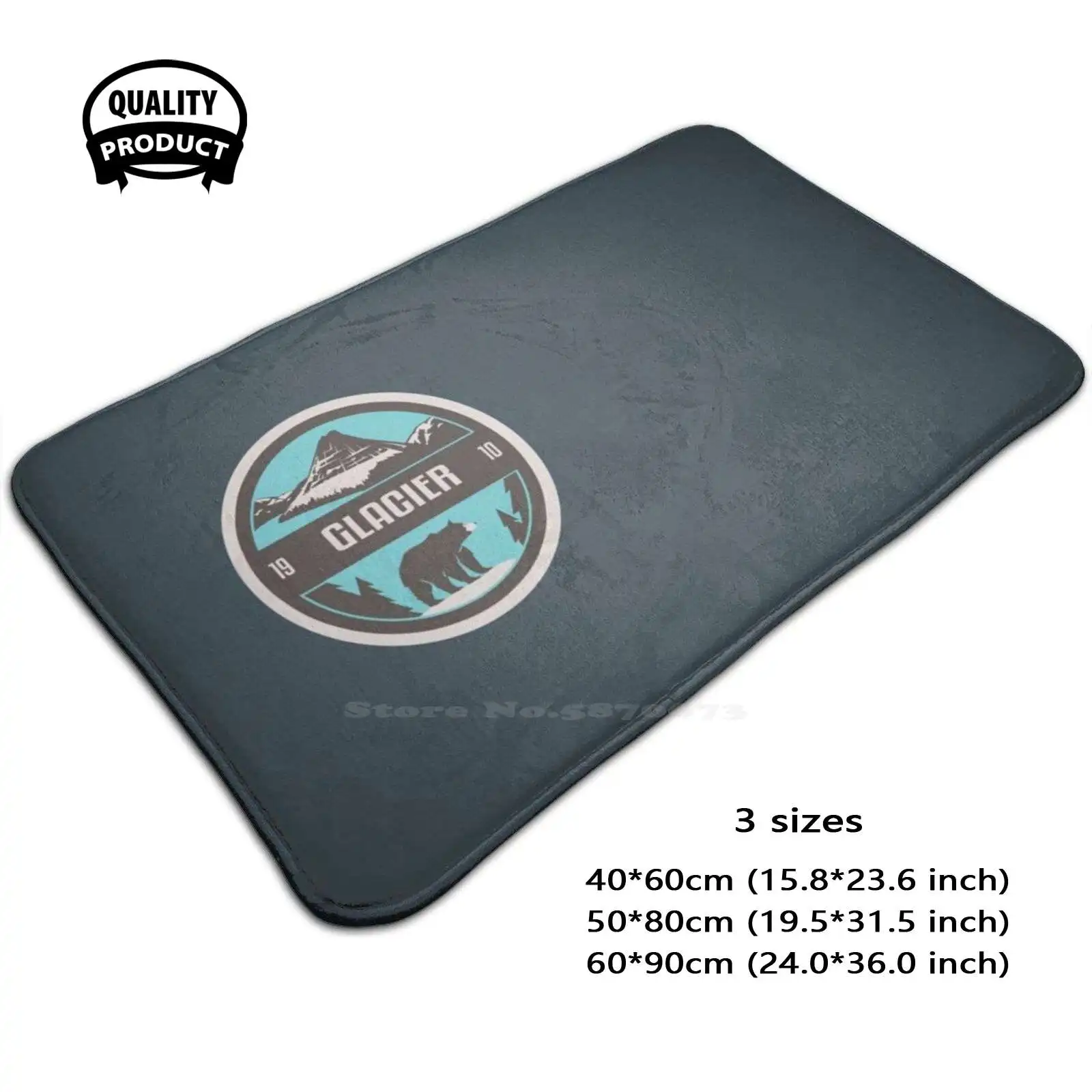 National Park Legends #8 Of 10 - Glacier Soft Cushion Home Carpet Door Mat Car Rug Legacy Legends Glacier National Park Camping