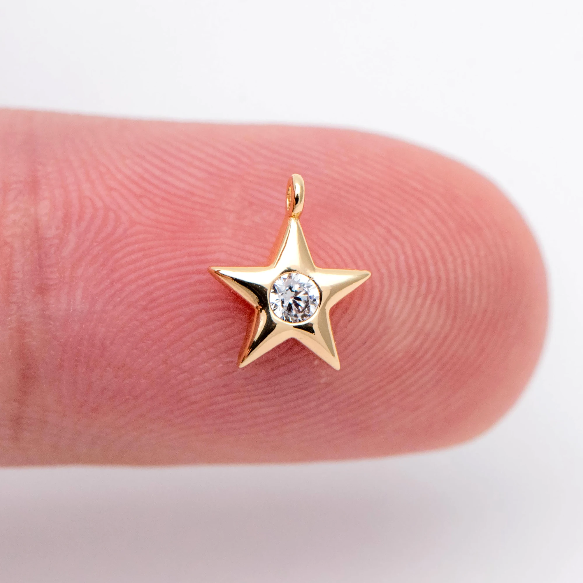 

10pcs Star Charm 8x7mm, CZ Paved Tiny Star Pendant, Earring Findings, Jewelry Making, Diy Material, Jewelry Supplies (GB-1742)