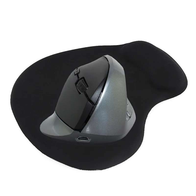 

2.4Ghz Wireless Vertical Mouse Rechargeable Ergonomic Design Mause Adjustable DPI 1600 Optical Mice With Mouse Pad For PC Laptop