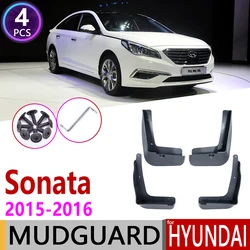 4 PCS Front Rear Car Mudflap for Hyundai Sonata ECO SE 2015~2016 i45 LF Fender Mud Guard Flap Splash Flaps Mudguards Accessories