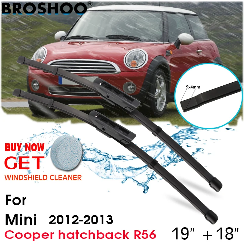 

Car Wiper Blade Front Window Windscreen Windshield Wiper Blades Auto Accessories For Mini Cooper hatchback R56 19"+18" 2012-2013