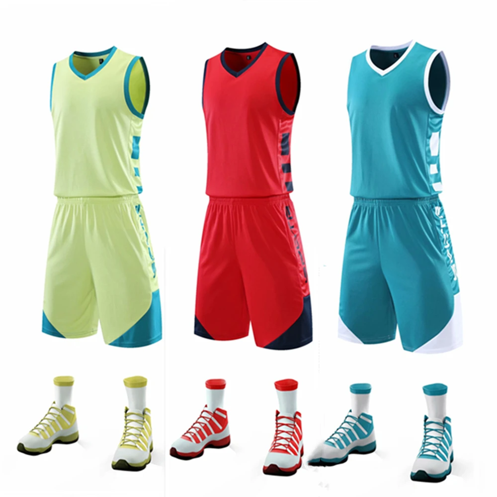 Baju Basket Dewasa Anak-anak Set Jersey Basket Wanita & Pria Seragam Basket Anak Setelan Olahraga Celana Pendek & Kemeja Basket