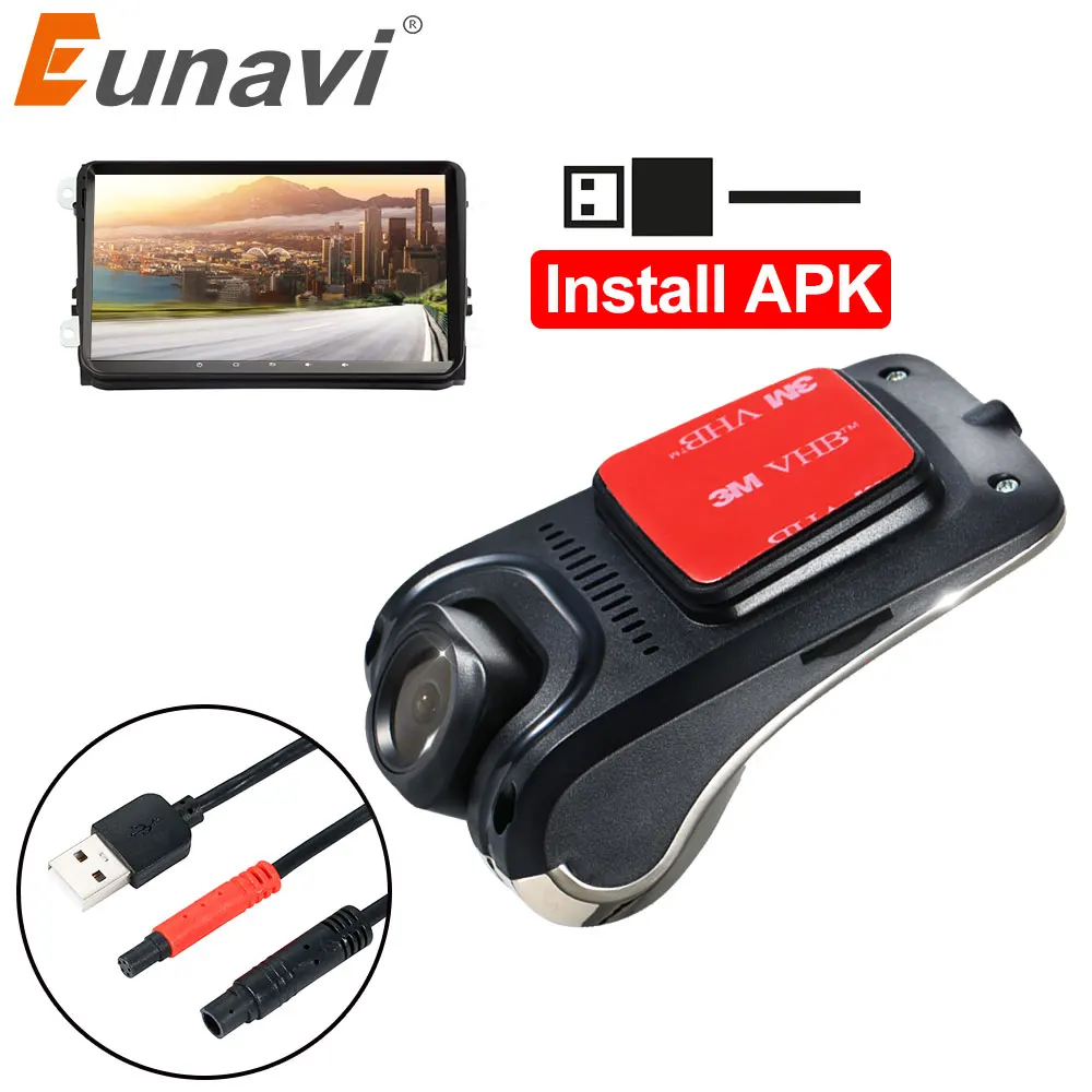 

USB Car DVR For Android Car Radio Player HD 720P 140 Degree Wide Angle Car Front Camera Video Recorder Dash Camera With ADAS
