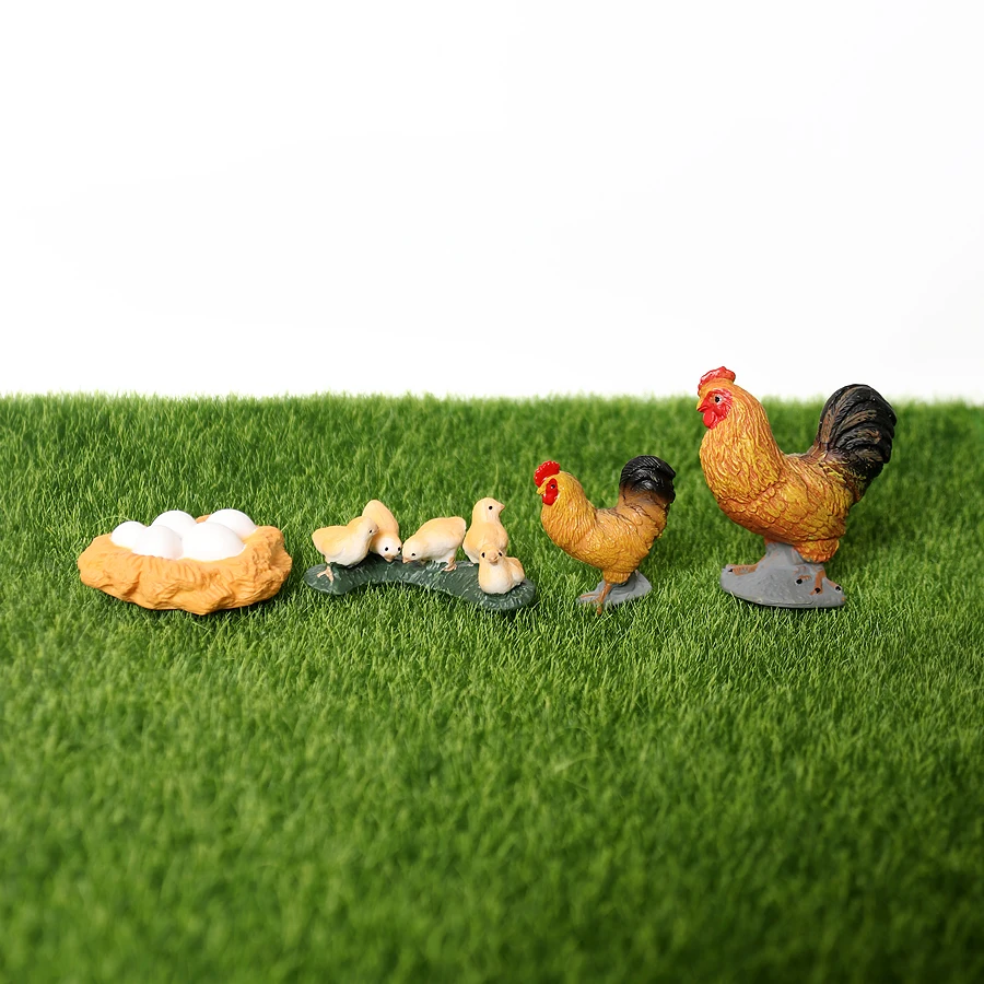 Simulation Poultry Growth Cycle Chicken Goose Hen Rooster Life Cycle  Model Action Figures Teaching Educational toys For Kids