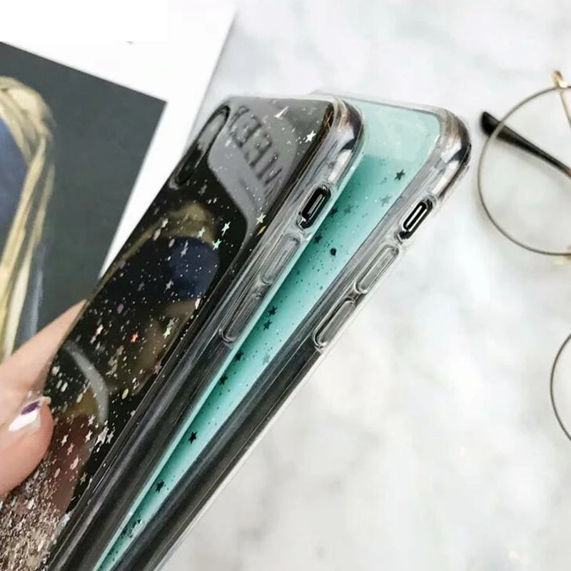 Bling Glitter etui na telefony do samsung galaxy A41 A415 A415F DS krzemu miękki futerał pełna pokrywa dla samsung A 41 451 451F tylna okładka