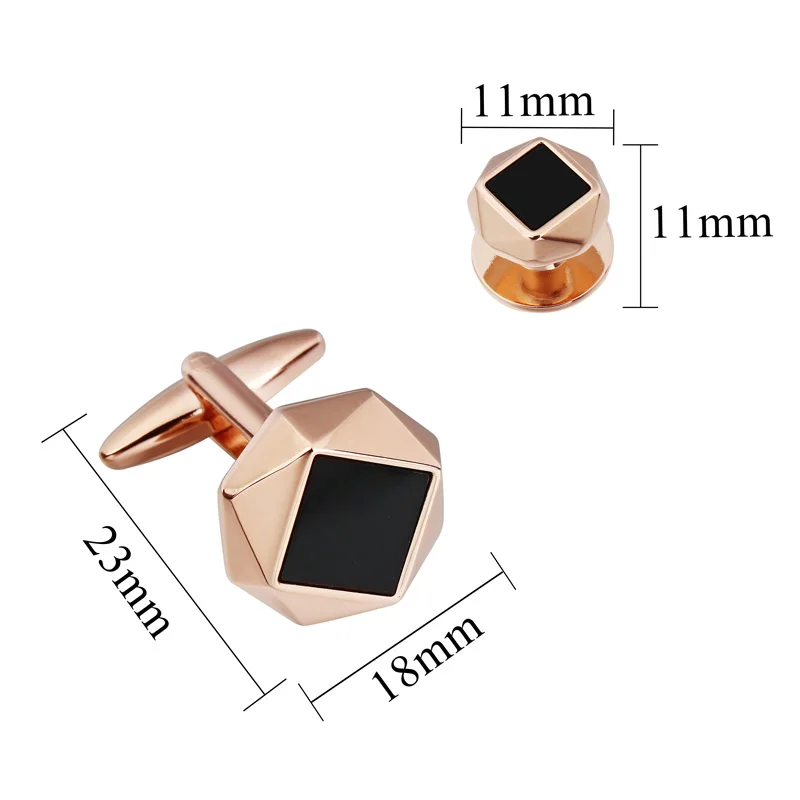 Acrylic Cufflinks And studs for Men,Men's Tuxedo Shirt wedding Party Meeting jewelry accessories Gift for Him With Gift Box