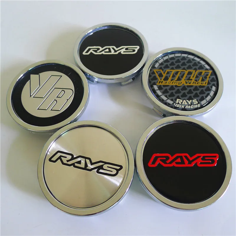 4pcs 58mm 52mm For Volk Rays Car Wheel Center Hub Cap Styling Cover 50mm Emblem Badge Sticker