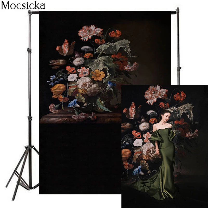 Mocsicka Abstract Theme Background Flowers Texture Decoration Style Child Portrait Photo Background Photography Banner