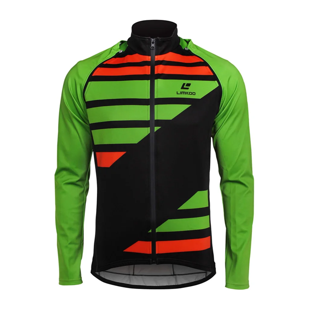 LIMKOO Performance Apparel Cycling Jackets Pro Team Long Sleeve Winter Thermal Fleece Jerseys Maillot Ciclismo Hombre Invierno