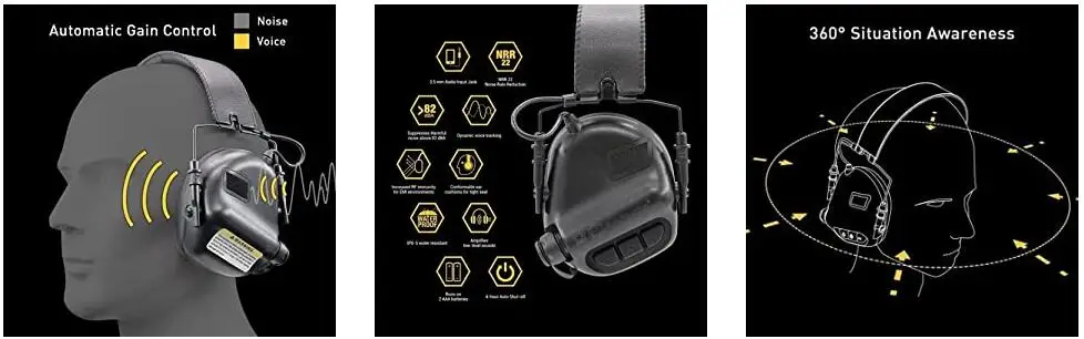 Opsmen-ノイズキャンセリングタクティカルヘッドセット,m31,mod4