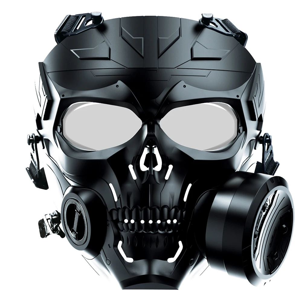 

Tactical Paintball Mask Biochemical Machinery Single Fan Anti-Fog PC Lens Mask Hunting Rifle BB Gun Shooting Airsoft Accessories