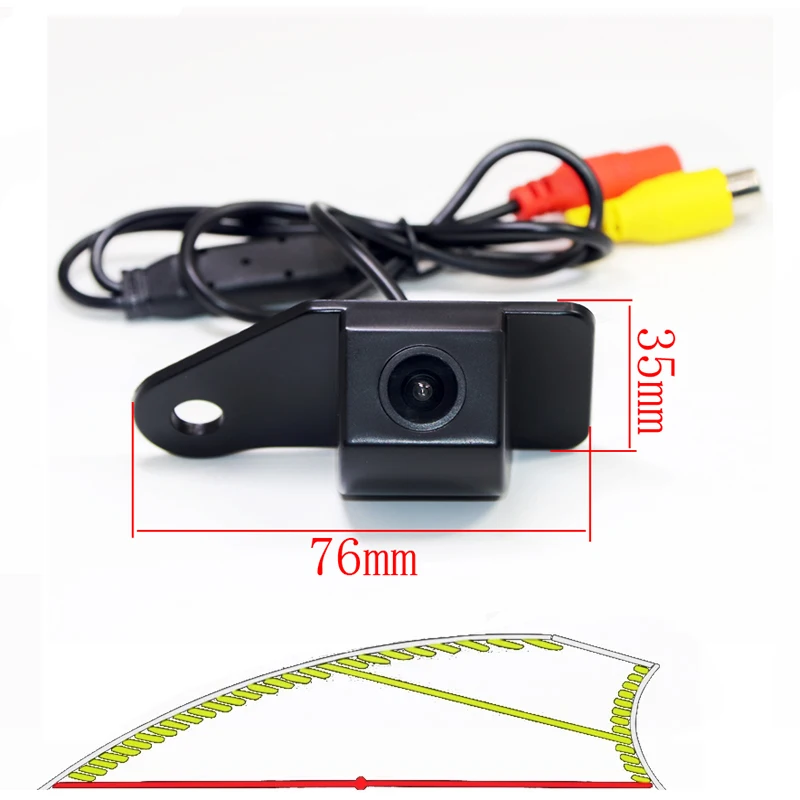 

Dynamic Trajectory Tracking Car Rear View Reverse Camera For Mitsubishi ASX RVR Outlander Sport Parking Accessories