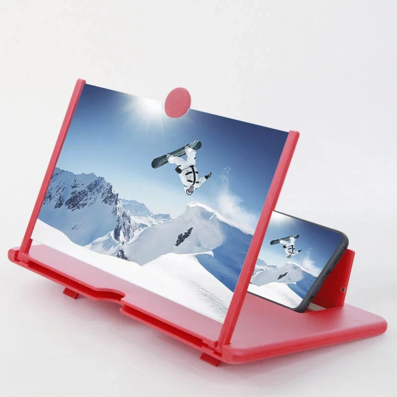 14 Inch Mobile Phone Screen Magnifying Glass 3X 4X Pull-out Creative Stretching 3d Mobile Phone Magnifying Glass