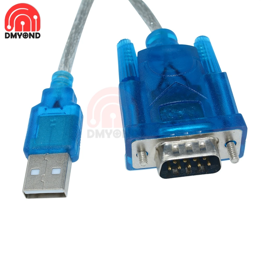 80cm USB to Serial Cable USB 2.0 to Serial RS-232 DB9 9 Pin COM Adapter Converter Cable CH340 Chipset USB To RS232 Support WIN10