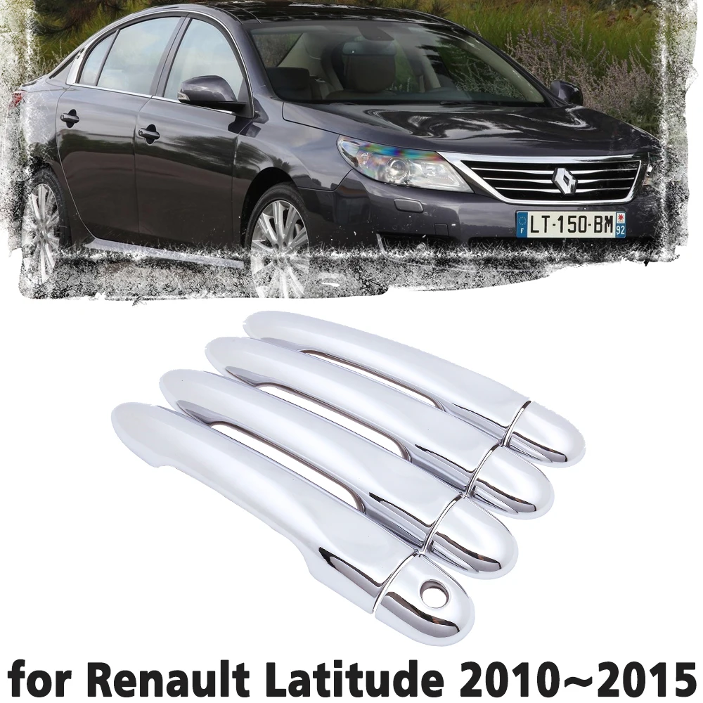 

Luxury chrome door handle cover trim protection cover for Renault Latitude SM5 L70 2010~2015 Car accessory sticker 2011 2012