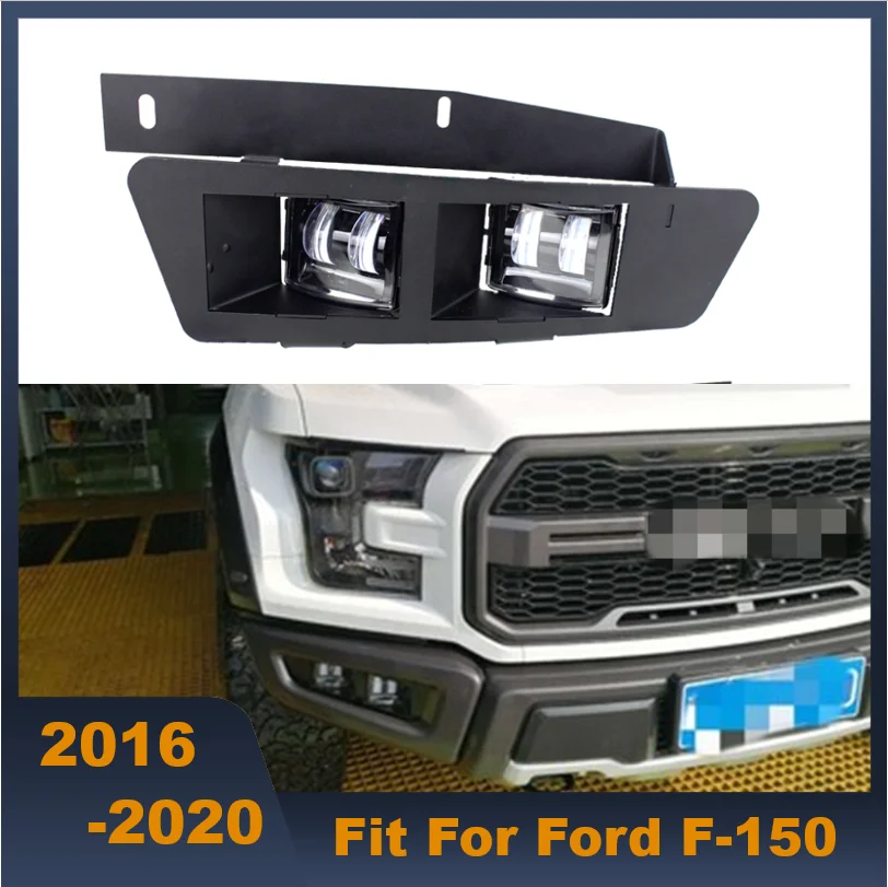 

Driving Daytime Running Light White/Yellow LED Fog Lamp Square Foglight Kit For Ford F150 2016 2017 2018 2019 2020