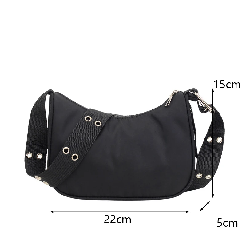 Yogodlns Trendy Nylon Umhängetasche Für Frauen Vintage Umhängetaschen Weibliche Straße Messenger Handtasche und Geldbörse Reise Einfache Tote – Detail 22