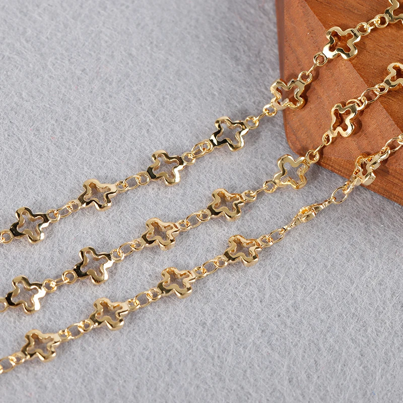 GUFEATHER, 1 m/Los, C164, DIY-Kette, REACH-Pass, nickelfrei, 18 Karat vergoldet, Kupfer, Charm, Schmuckherstellung, DIY-Armband-Halskette – Detail 11