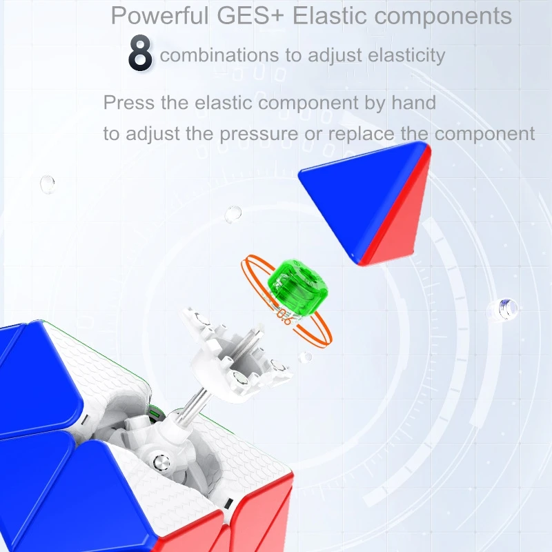 GAN cube 3x3x3 piramida magnetyczna kostka 3*3*3 prędkość kostka GAN magiczna kostka rubika 3x3x3 Puzzle Profesjonalna kostka Rubika 3x3x3 kostka kostki do gry zabawki GAN cube 3x3x3 Magnetic pyramid magic cube