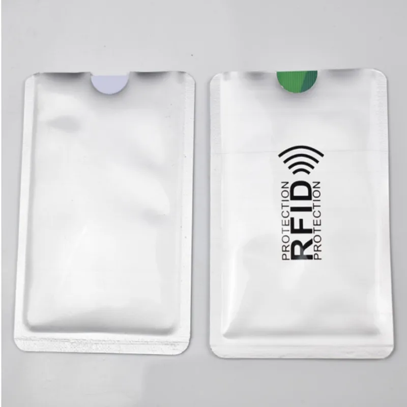 10pcs/Lot Rfid Blocking Bank Card Protection Metal Credit Card Holder Aluminium Anti-scan Card Sleeve