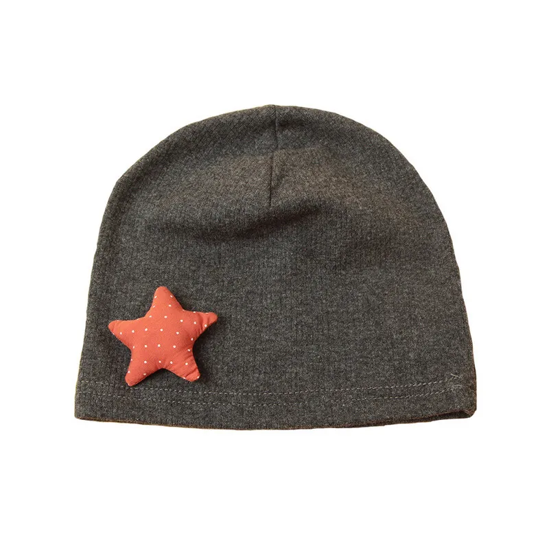Spring Autumn Thin Children\'s Hat Beanie Single Layer Cute Star Cotton Knitted Baby Boys Girls Hats Kids Cotton Infant Beanies