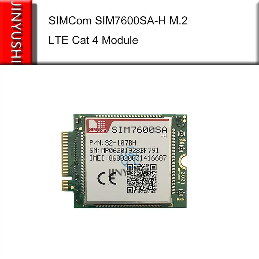 SIMCom SIM7600SA-H-M2 4G LTE Cat 4 M.2 Module M.2 B1/B2/B3/B4/B5/B7/B8/B28/B66 Suitable for LTE UMTS GSM