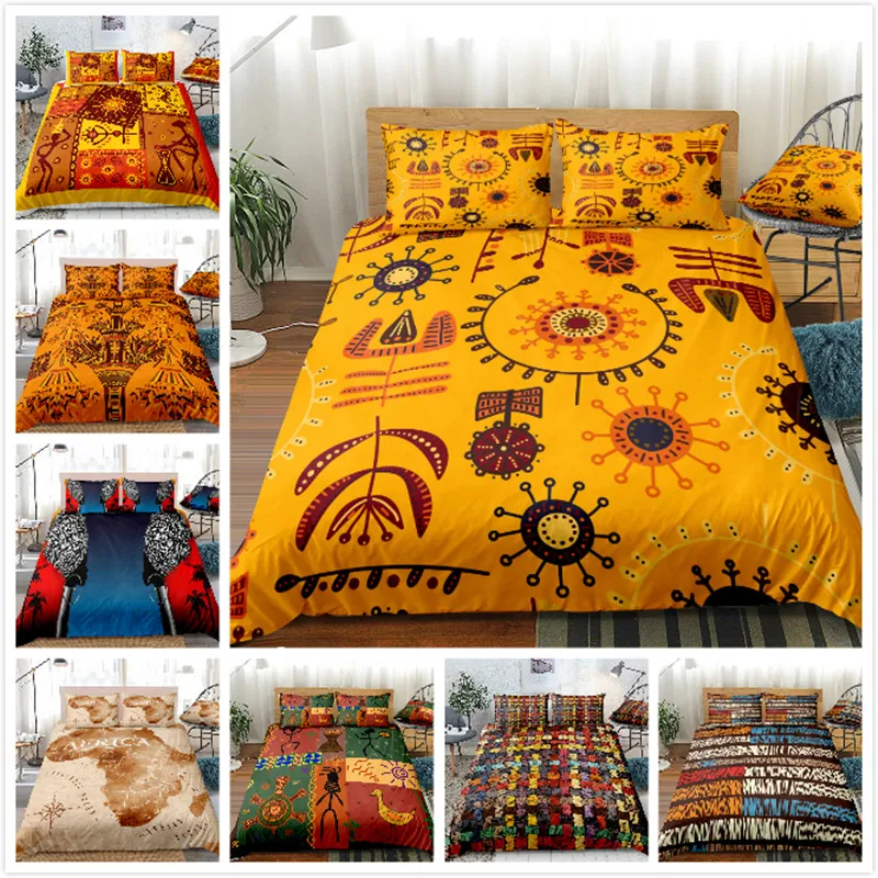 

Fanaijia Luxury Bedding Sets Bohemian Print Duvet Cover Set Bed Linen