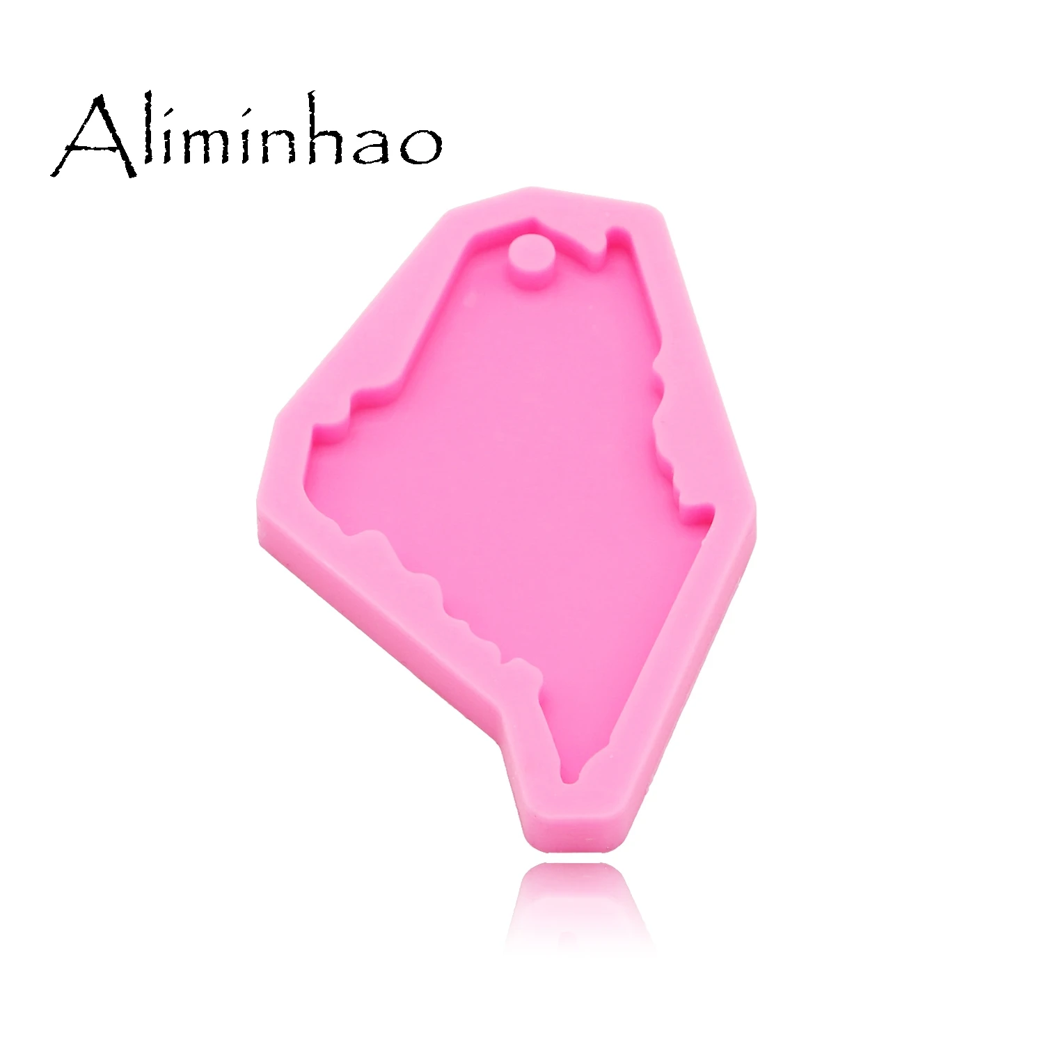 DY0210 Shiny Maine state shape silicone molds DIY epoxy resin molds for jewelry Decorative Craft Keychain Mold wholesale