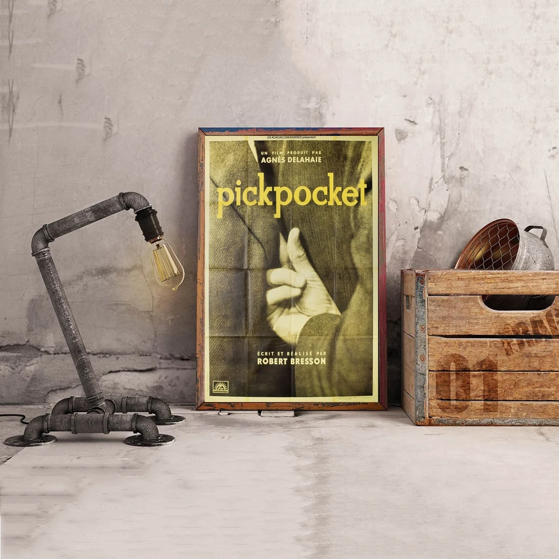 

Французский постер Гранде Pickpocket R1990s, постер фильма, классический винтажный Ретро Холст, художественный постер, настенная живопись, украшение для дома