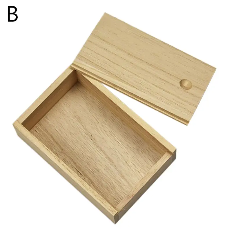 Bamboo Cards Storage Box Desktop Wooden Poker Playing Card Box Case Tarots Box R66E