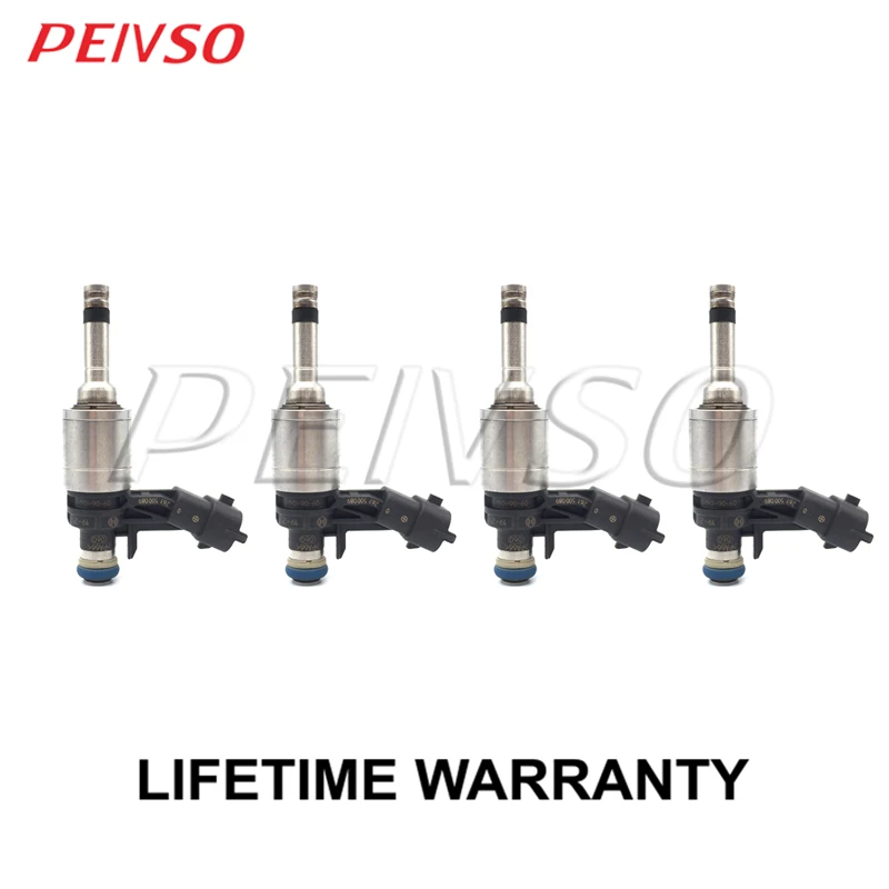 PEIVSO 4pcs 0261500089 12615399 FJ1097 GDI Fuel Injector For BUICK&CHEVROLET REGAL / VERANO / COBALT 2.0L L4 Turbocharged