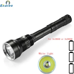 New Super Brightness XHP70.2 LED 6000 Lumens Powerful Diving Flashlight Underwater Waterproof Dive Tactical Torch Lamp