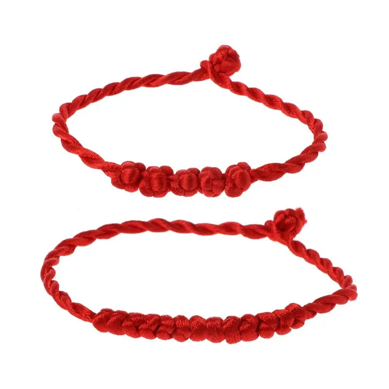 Kabbalah Red String Braided Bracelet Protection for Good Luck Against Evil Eye