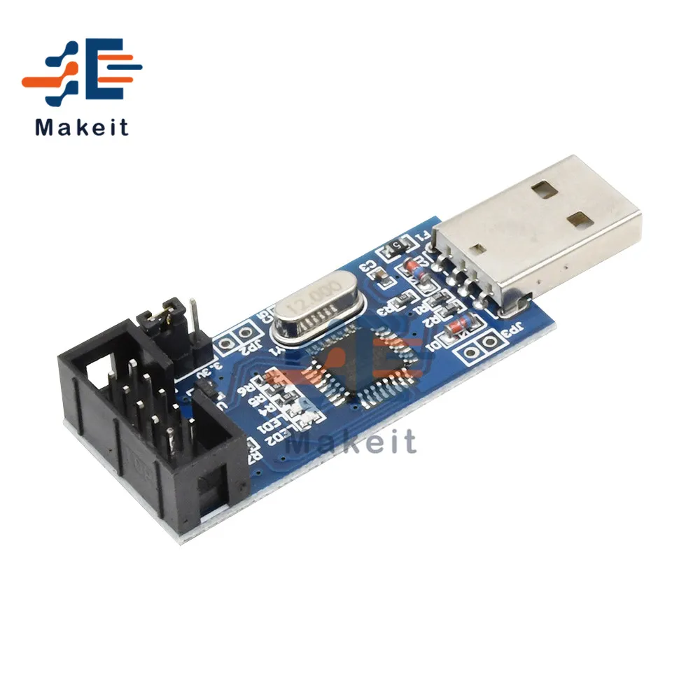 Placa de sistema mínima AVR ATMEGA16, placa de desarrollo ATmega32 + programador USB ISP USBasp, módulo de placa ISP ATTiny 51, Kits DIY