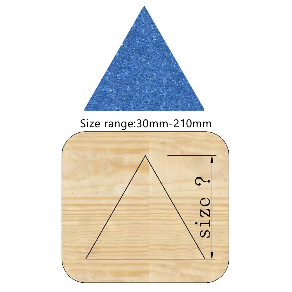 Wielowarstwowy trójkąt wycinany notatnik Stampin formy do wykrawania frez rzemiosło skórzane drewno nadaje się do dużej maszyny