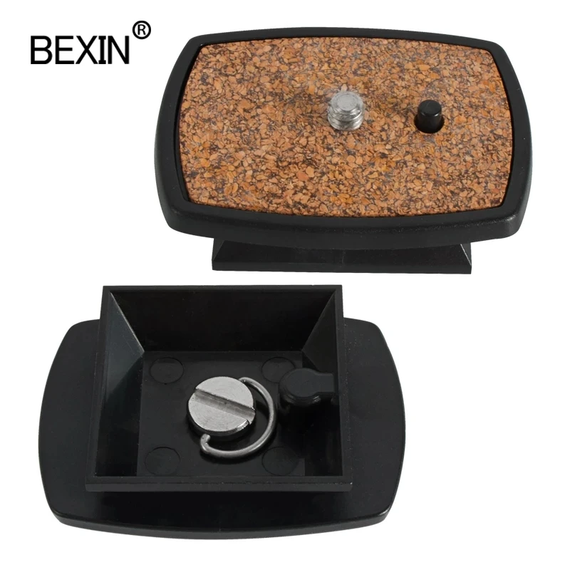 Placa de trípode de liberación rápida, placa de montaje de plástico tridimensional, adaptador de placa de cámara, placa pequeña para cámara Yunteng 690