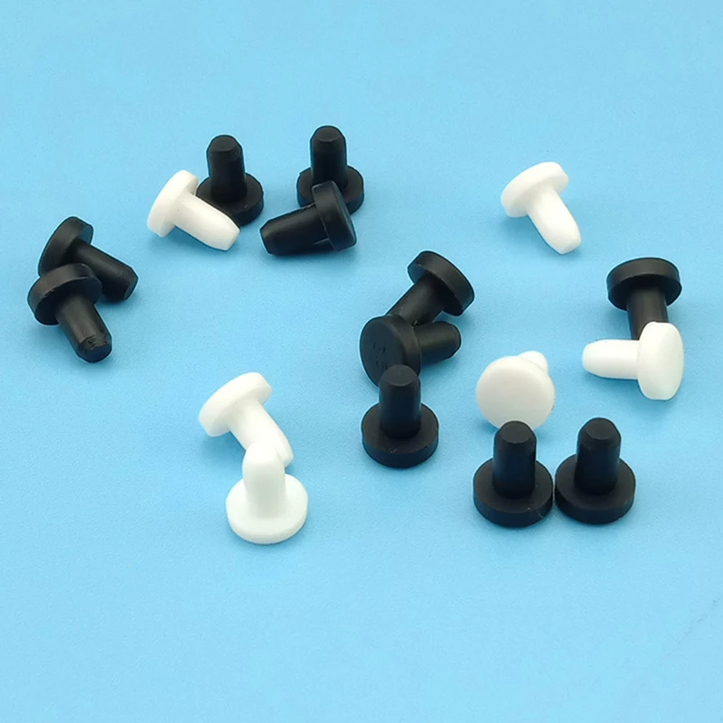 10pcs Silicone rubber T type Plug Stopper Female Male Round caps 2.7mm 3mm 3.3mm 3.5mm 3.8mm Plastic Test Tube caps Hole Masking