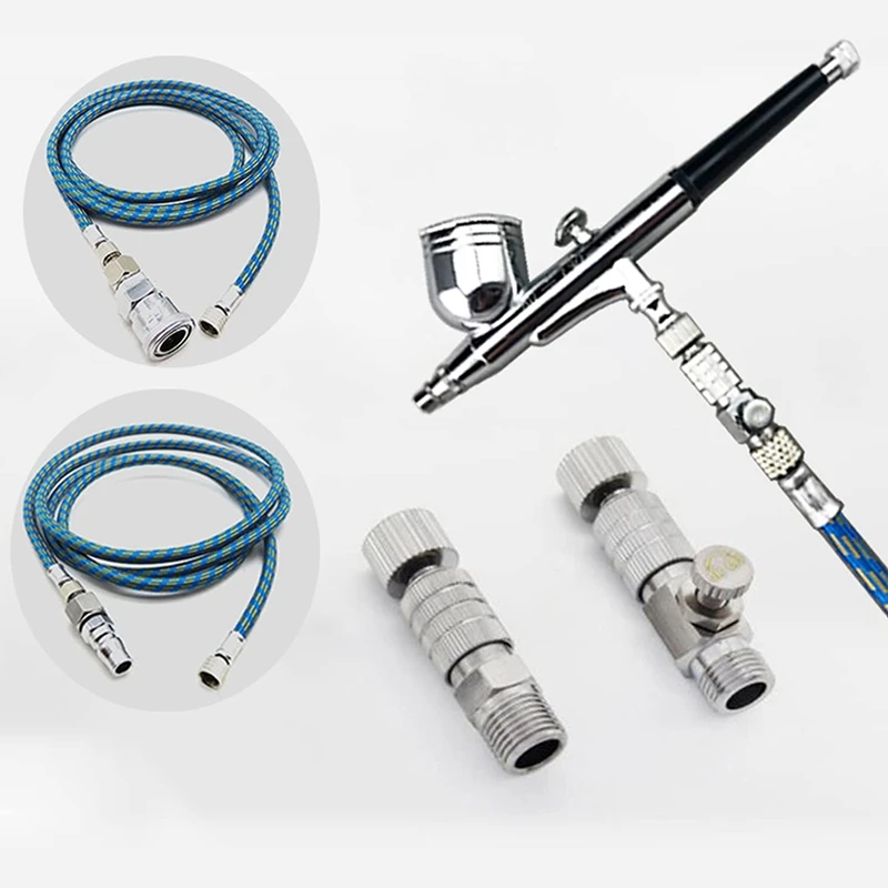 16PCS Airbrush Adapter Set  Airbrush Adapter Quick Release Connector Airbrush Spray Cleaning Tool For Air Compressor