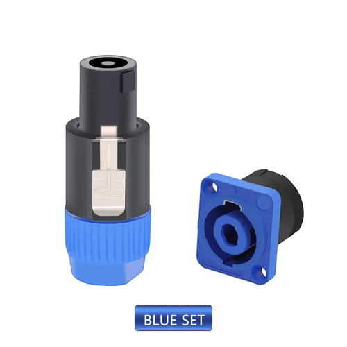 Imagen 2 del producto 1 Juego de conectores de parlante NL4FC tipo conector de Audio de altavoz macho con enchufe de 4 polos