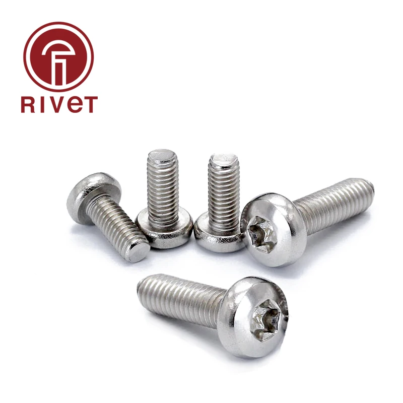 

304 A2-70 GB2672 DIN EN ISO 14583 (2011) Stainless Steel Six-Lobe Torx Pan Round Head Screw Bolt M2 M2.5 M3 M4 20/50/100 Pcs