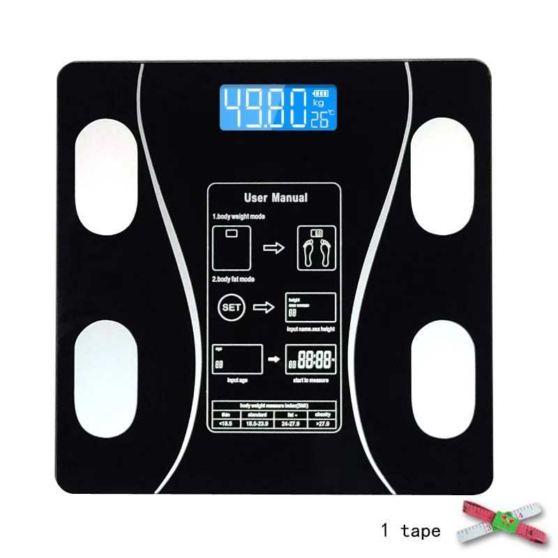 Body Composition Analyzer With Smartphone App Bluetooth-compatible Smart Wireless Digital Bathroom Weight Scale  Body Fat Scale